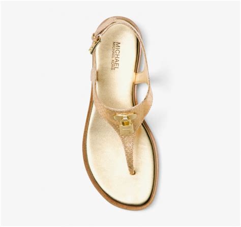 michael kors mira sandal|michael kors denim sandals.